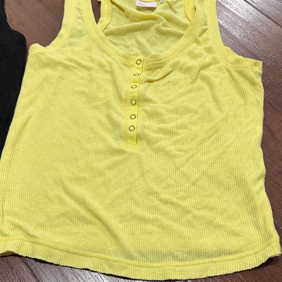 Urban Outfitters Black and Yellow Tank Tops - Picture 3 of 4